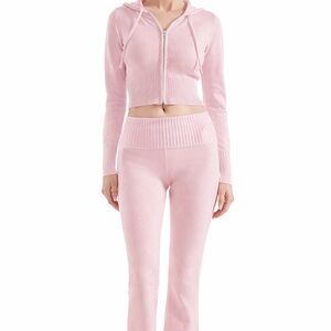 Sincerely Jules Set Pink Knit Hoodie & Pants